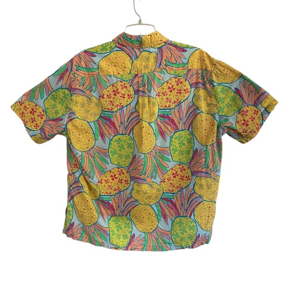 CHUBBIES The Nutter Hawaiian Pinepple Print Pullover Cotton Size Medium - Picture 2 of 8